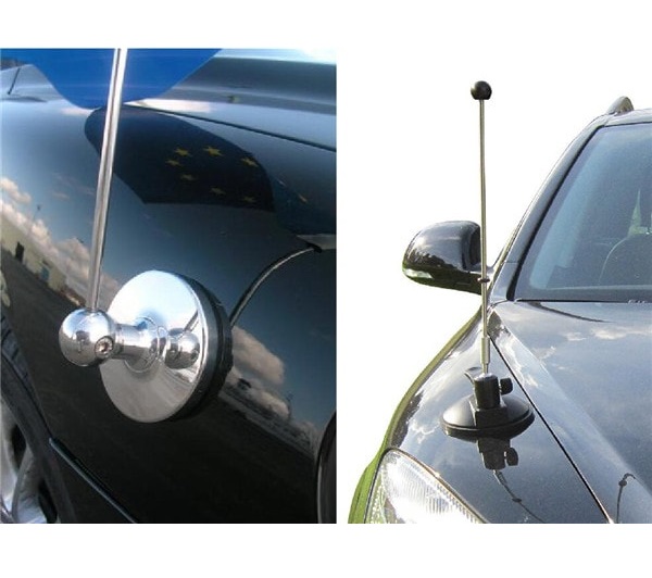 magnetic car flag holder